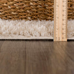 Heavenly Solid Dark Beige Plush Rug