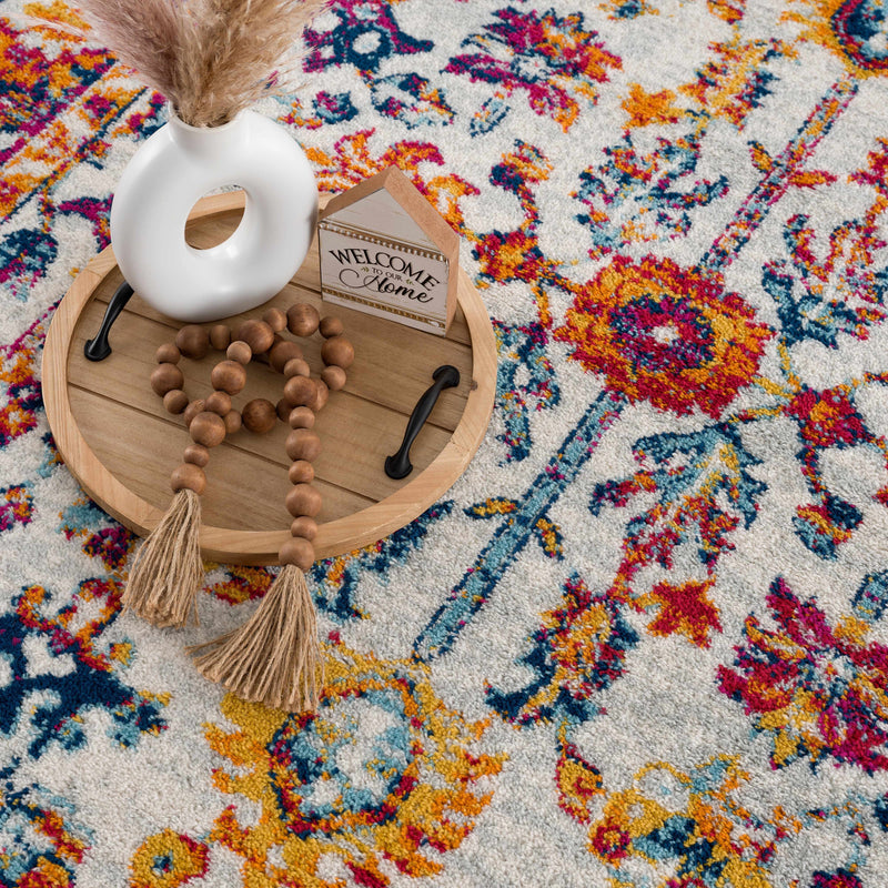 Istanbul Vintage Orange Area Rug