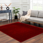 Heavenly Solid Red Plush Rug