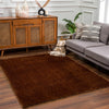 Heavenly Solid Brown Plush Rug