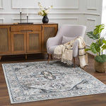 Liverpool Gray & Blue Area Rug