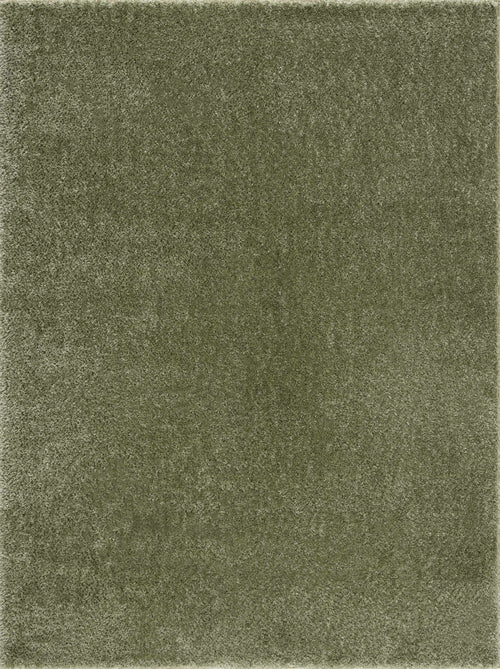 Heavenly Solid Green Plush Rug