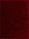 Heavenly Solid Red Plush Rug