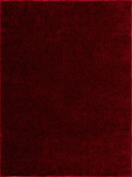 Heavenly Solid Red Plush Rug