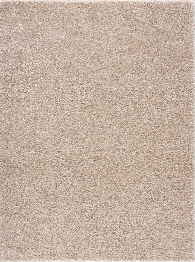 Heavenly Solid Dark Beige Plush Rug