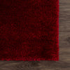 Heavenly Solid Red Plush Rug