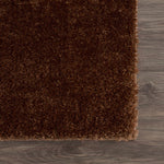 Heavenly Solid Brown Plush Rug