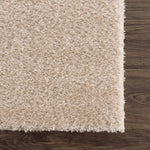 Heavenly Solid Dark Beige Plush Rug