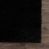 Heavenly Solid Black Plush Rug