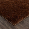 Heavenly Solid Brown Plush Rug