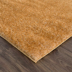 Heavenly Solid Mustard Plush Rug