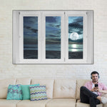 Window To Moonlit Beach Wall Art