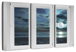 Window To Moonlit Beach Wall Art