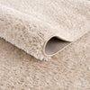 Heavenly Solid Dark Beige Plush Rug