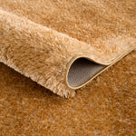 Heavenly Solid Mustard Plush Rug