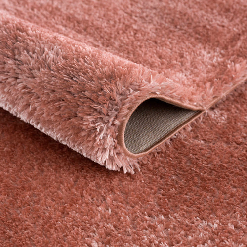 Heavenly Solid Pink Plush Rug