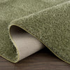 Heavenly Solid Green Plush Rug