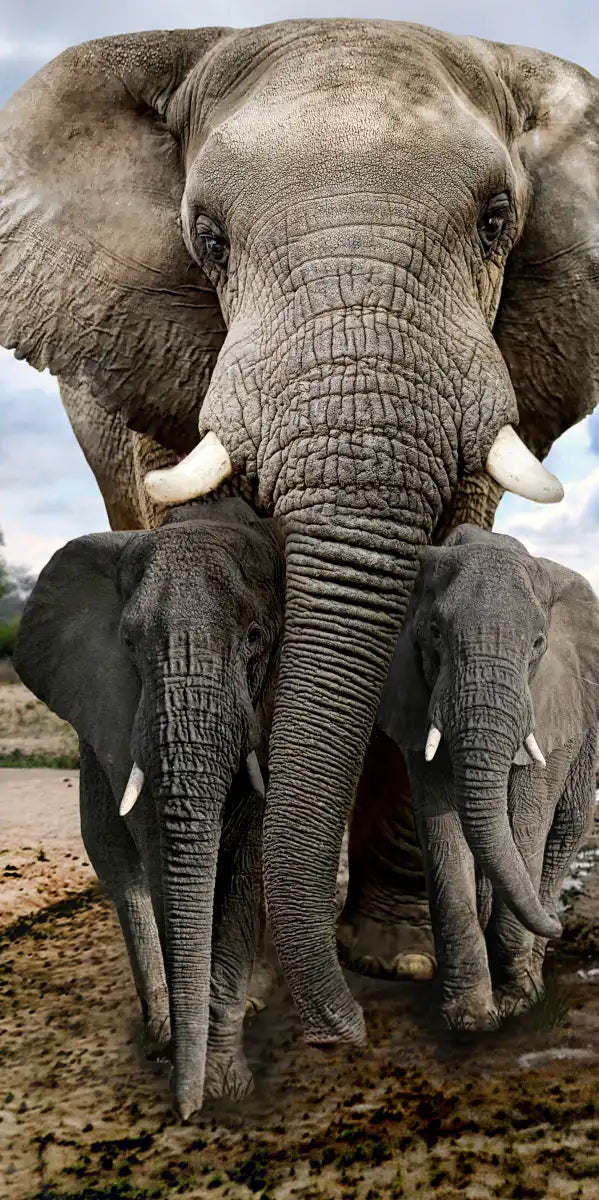 Safari Elephants Wall Art