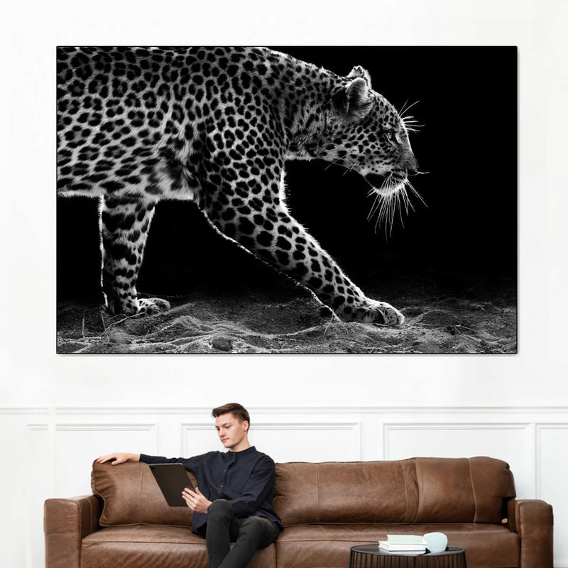 Walking Leopard Wall Art