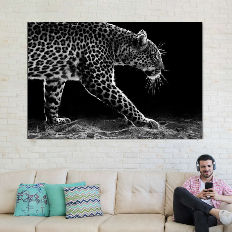 Walking Leopard Wall Art