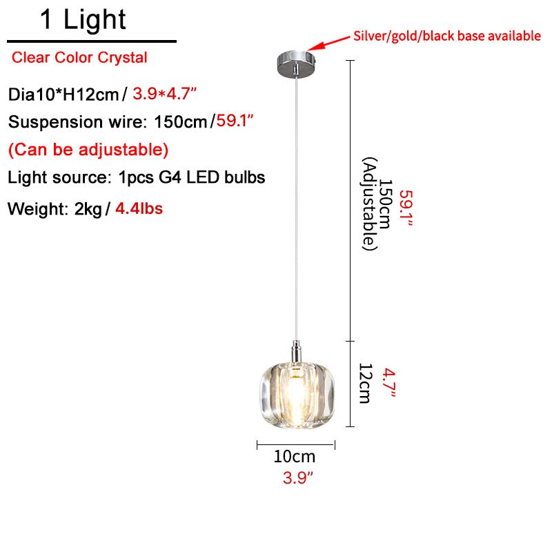 MIRODEMI® Amber/Smoke Gray/Clear Crystal Staircase Hanging Lamp For Stairwell