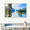 Sunny Maligne Lake Wall Art
