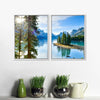 Sunny Maligne Lake Wall Art