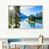 Sunny Maligne Lake Wall Art