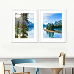 Sunny Maligne Lake Wall Art