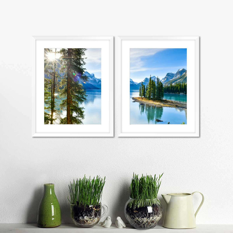 Sunny Maligne Lake Wall Art