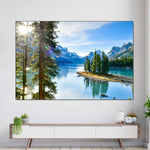 Sunny Maligne Lake Wall Art
