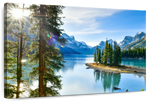 Sunny Maligne Lake Wall Art