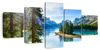 Sunny Maligne Lake Wall Art