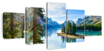 Sunny Maligne Lake Wall Art