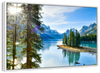 Sunny Maligne Lake Wall Art