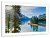 Sunny Maligne Lake Wall Art