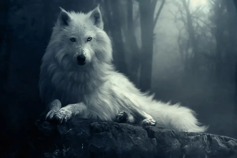 Simple Wolf Wall Art