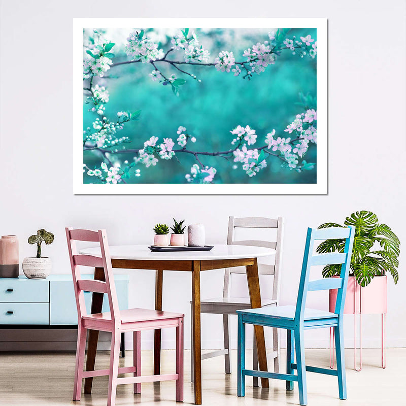 White Cherry Blossoms In Japan Wall Art