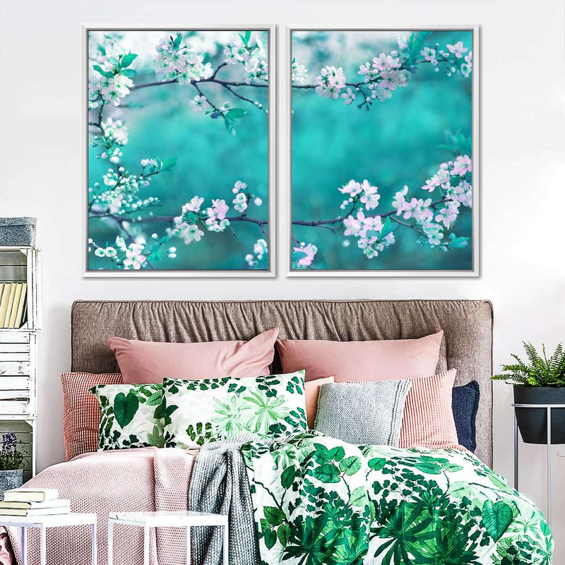 White Cherry Blossoms In Japan Wall Art