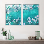 White Cherry Blossoms In Japan Wall Art