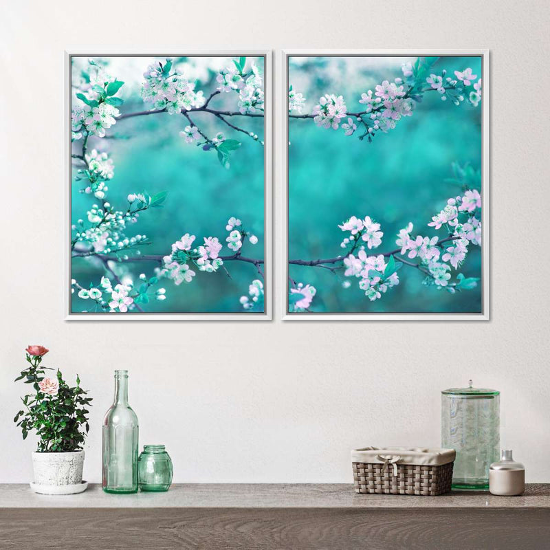 White Cherry Blossoms In Japan Wall Art