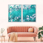 White Cherry Blossoms In Japan Wall Art