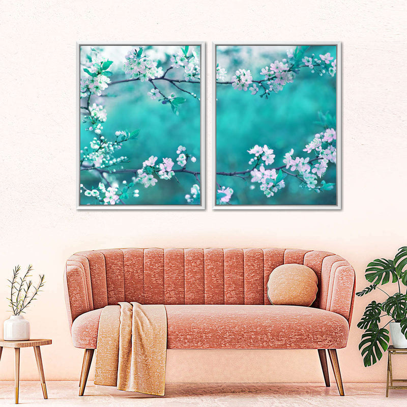 White Cherry Blossoms In Japan Wall Art