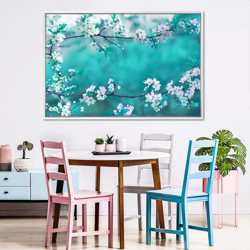 White Cherry Blossoms In Japan Wall Art