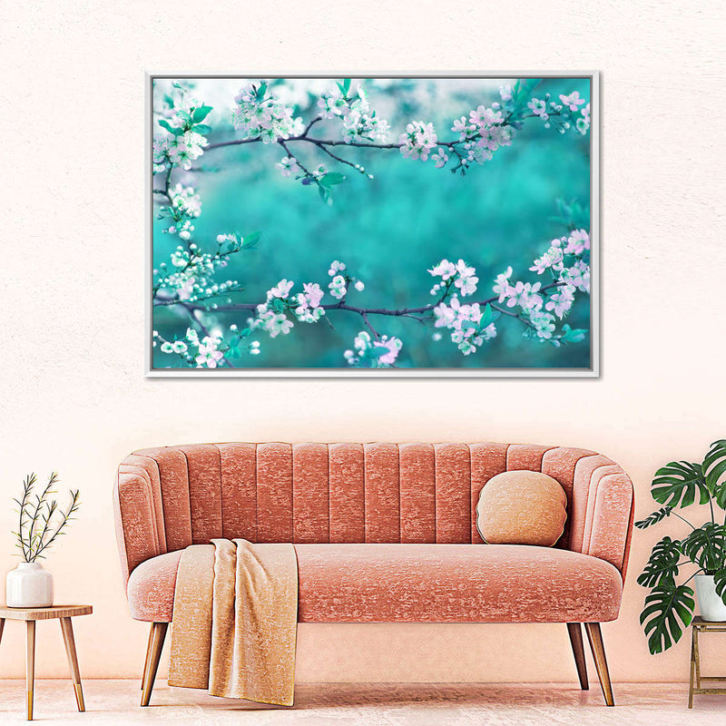White Cherry Blossoms In Japan Wall Art