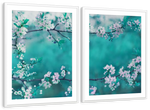 White Cherry Blossoms In Japan Wall Art