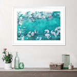 White Cherry Blossoms In Japan Wall Art