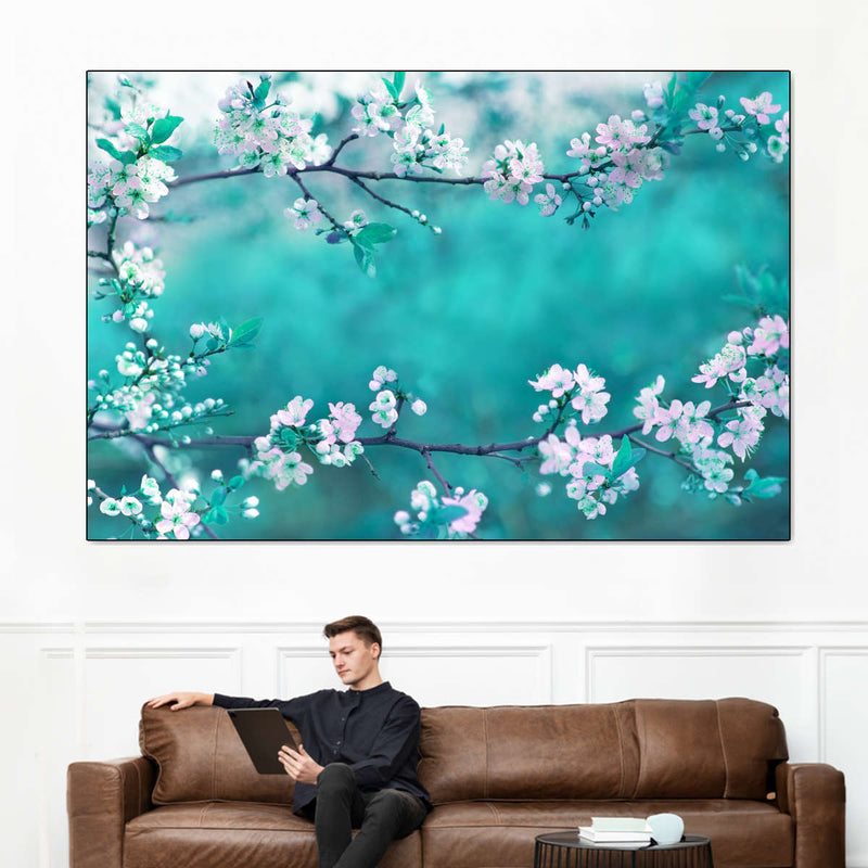 White Cherry Blossoms In Japan Wall Art