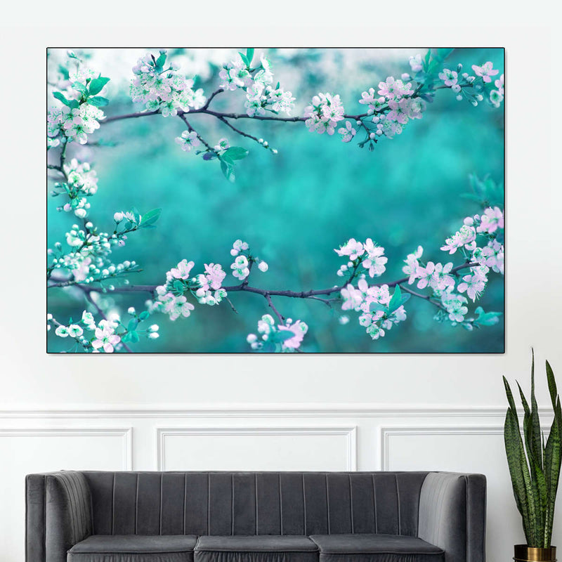 White Cherry Blossoms In Japan Wall Art