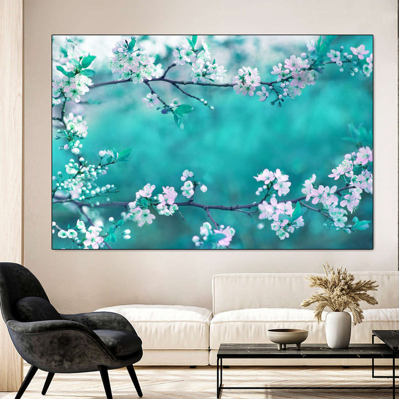 White Cherry Blossoms In Japan Wall Art